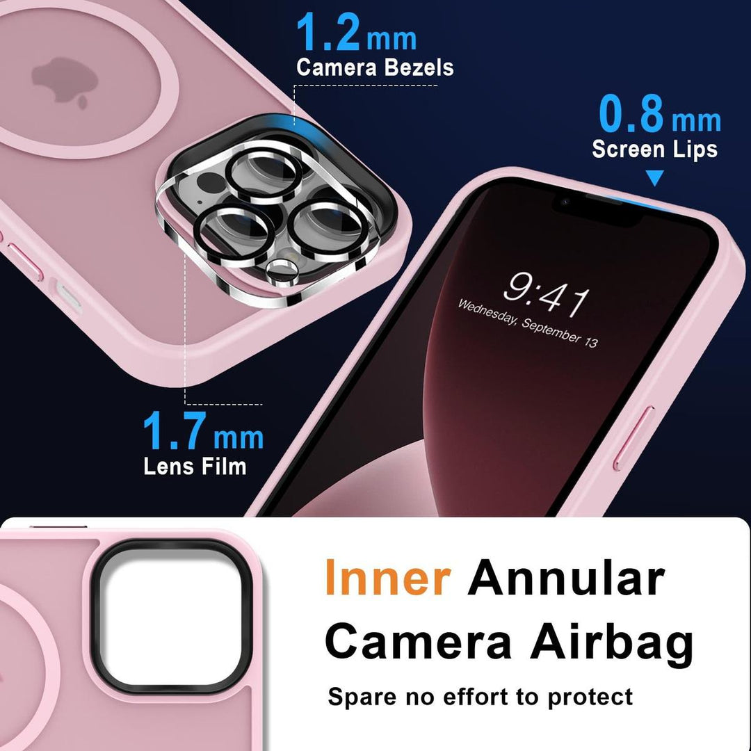 MOCCA MagSafe Slim Case for iPhone 13 Pro Max - Pink - DOKUTRONIX