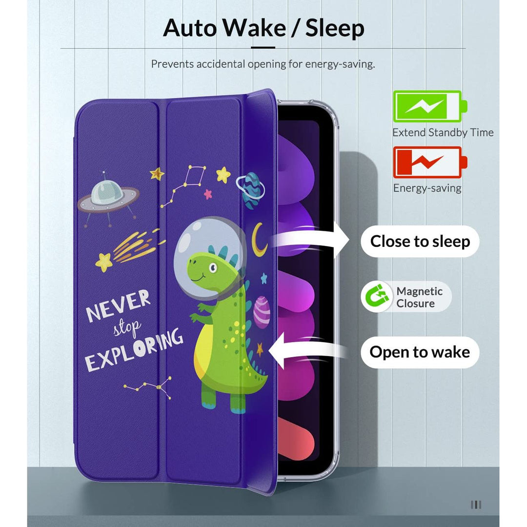 DinoGuard iPad Mini 6 Case - Slim Smart Shell - DOKUTRONIX
