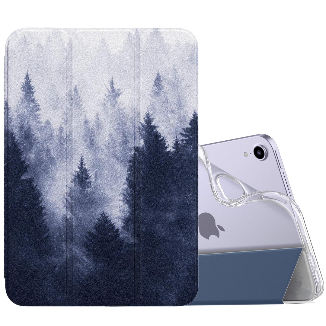 MoKo iPad Mini 7/6 Soft TPU Frosted Case - Gray Forest - DOKUTRONIX