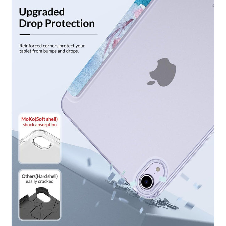 MoKo Translucent iPad Mini Case - Peach Blossom - DOKUTRONIX