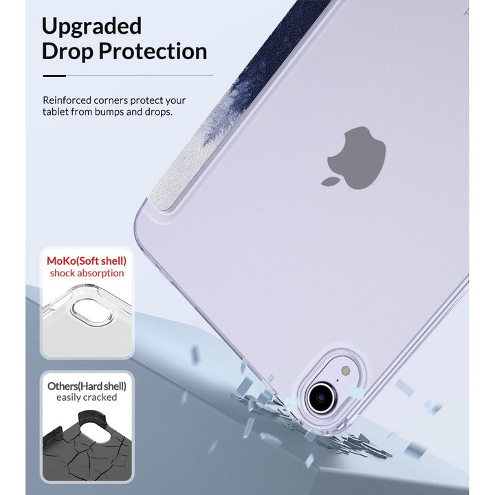 MoKo iPad Mini 7/6 Soft TPU Frosted Case - Gray Forest - DOKUTRONIX