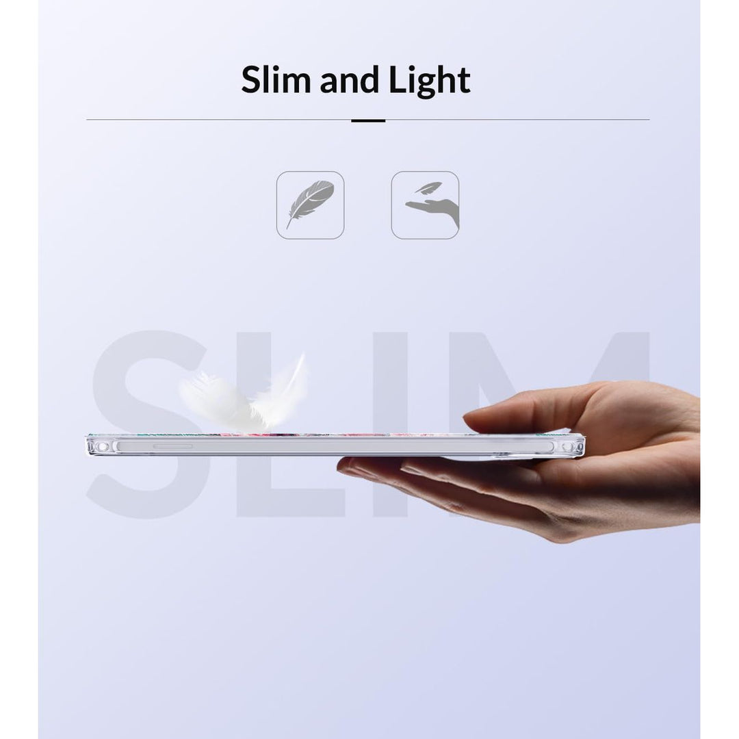 MoKo Translucent iPad Mini Case - Peach Blossom - DOKUTRONIX