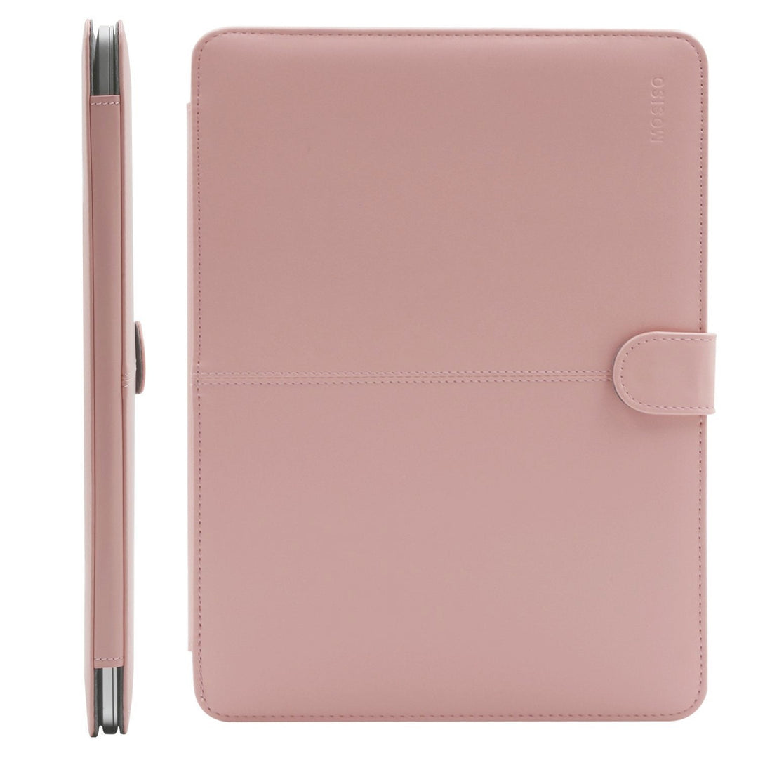 MacAir 13 Leather Portfolio - Rose Quartz - DOKUTRONIX