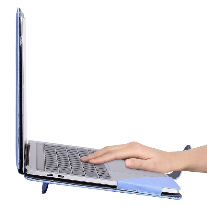 Serenity Blue Leather Case for MacBook Air/Pro 13 - DOKUTRONIX