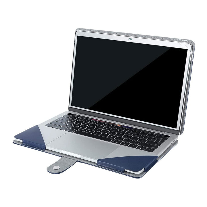 Navy Leather Portfolio Case for MacBook Air/Pro 13 - DOKUTRONIX