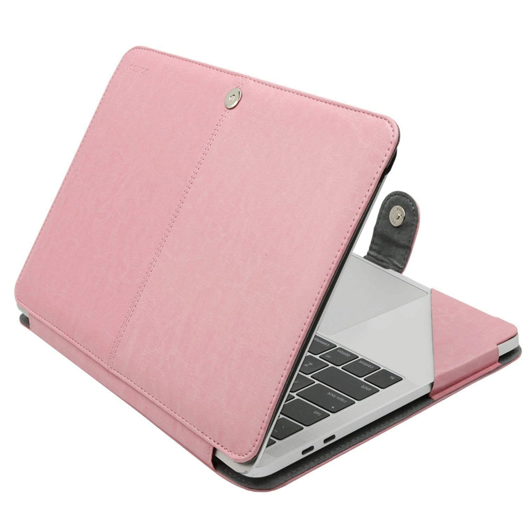 MacAir 13 Leather Portfolio - Rose Quartz - DOKUTRONIX