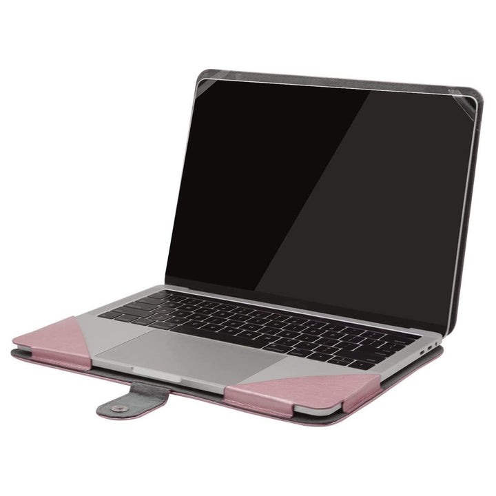 Rose Gold PU Leather MacBook 13 Portfolio Case - DOKUTRONIX