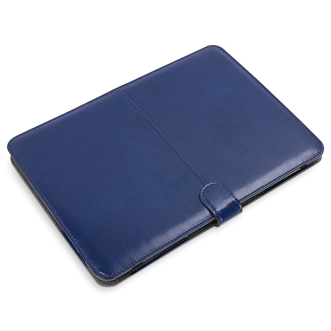 Navy Leather Portfolio Case for MacBook Air/Pro 13 - DOKUTRONIX