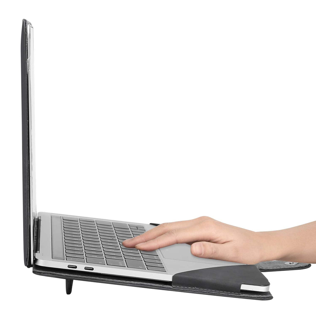 AirPro 13 Leather Portfolio - Space Gray - DOKUTRONIX