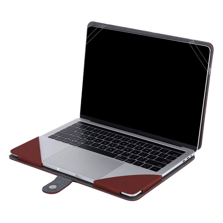 Claret Red PU Leather MacBook Air/Pro Case - DOKUTRONIX