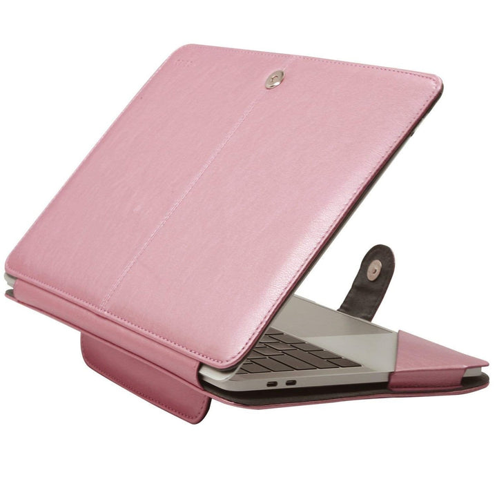 Rose Gold PU Leather MacBook 13 Portfolio Case - DOKUTRONIX