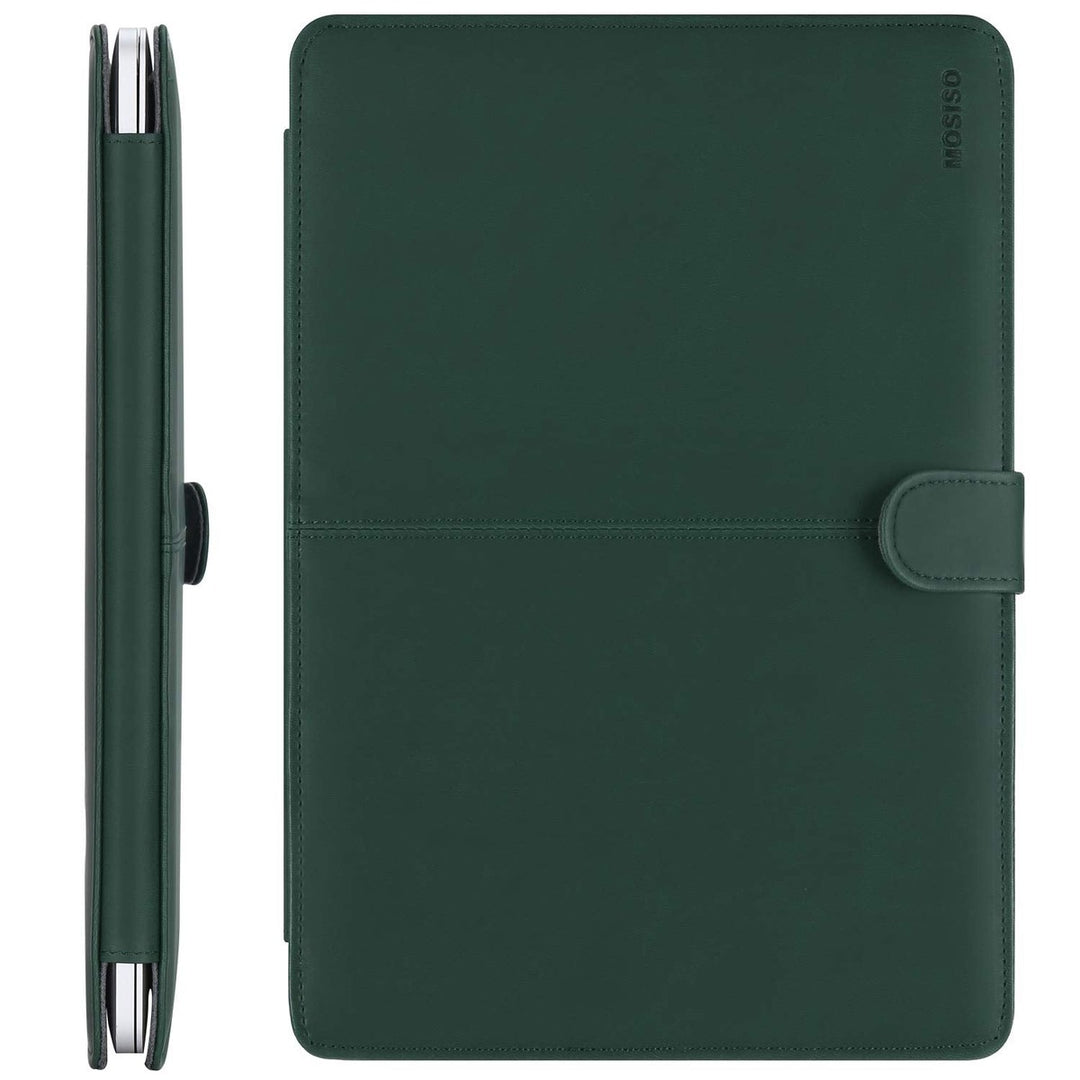 Teal Chic: MOSISO Leather MacBook 13 Case - DOKUTRONIX
