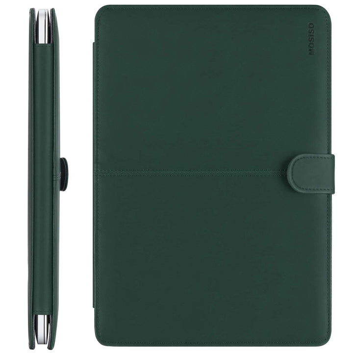 Teal Chic: MOSISO Leather MacBook 13 Case - DOKUTRONIX