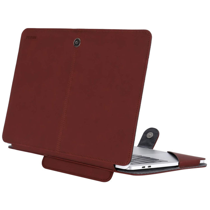 Claret Red PU Leather MacBook Air/Pro Case - DOKUTRONIX