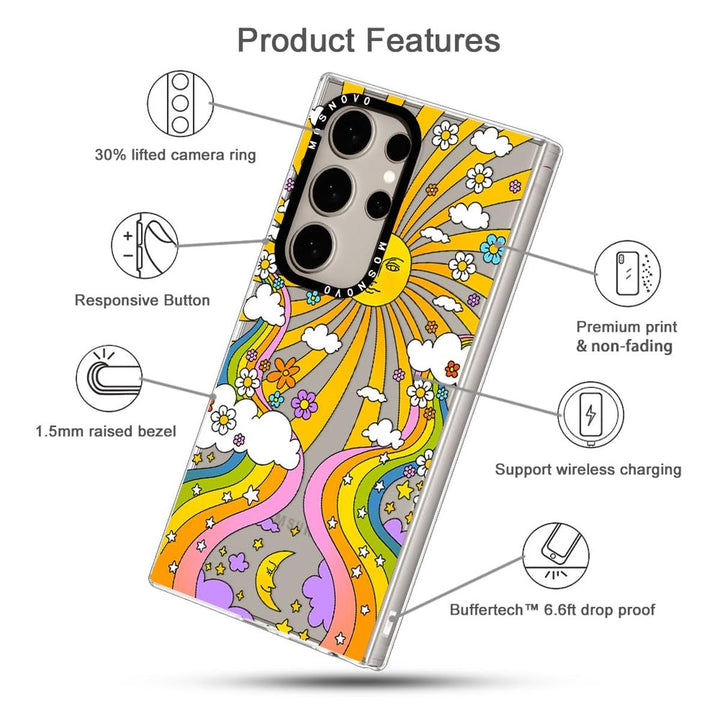 Psychedelic Shield: Galaxy S24 Ultra Case - DOKUTRONIX