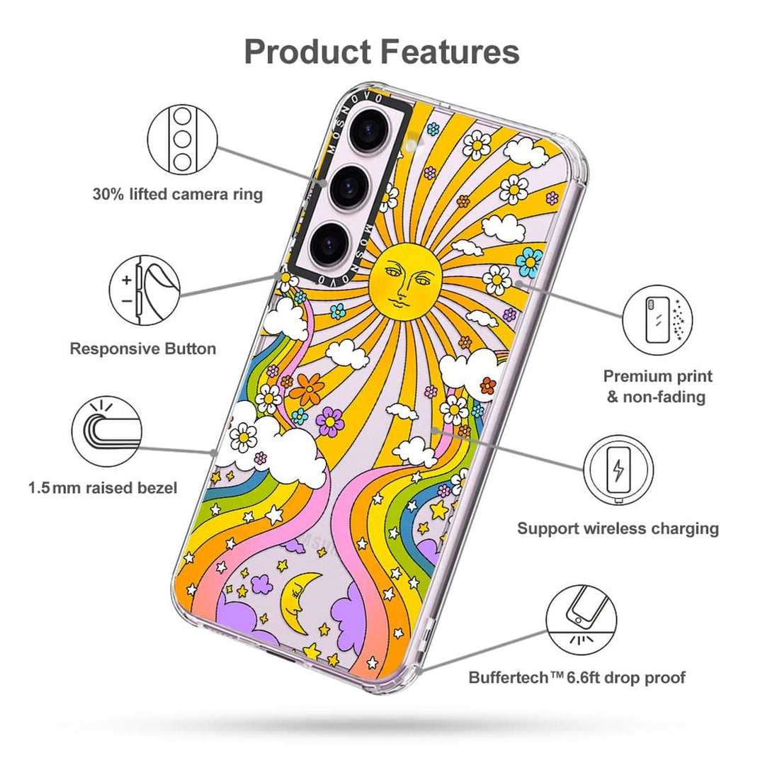 Psychedelic Shield: Galaxy S24 Ultra Case - DOKUTRONIX