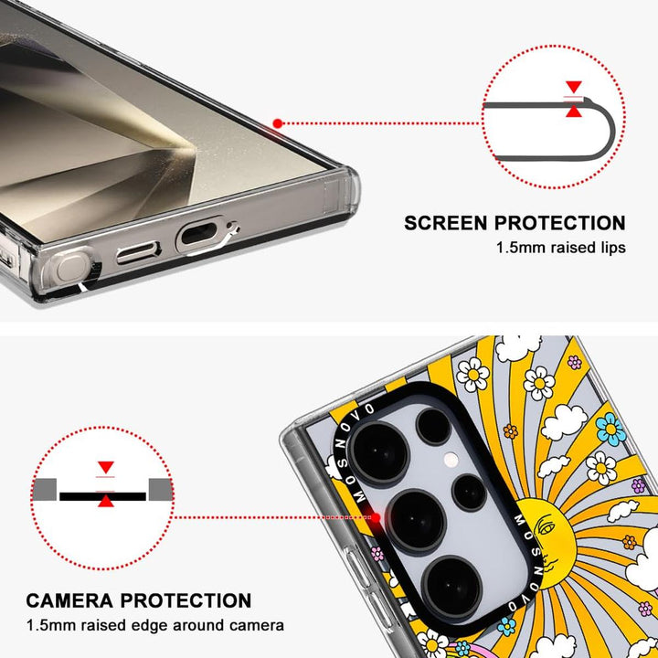 Psychedelic Shield: Galaxy S24 Ultra Case - DOKUTRONIX