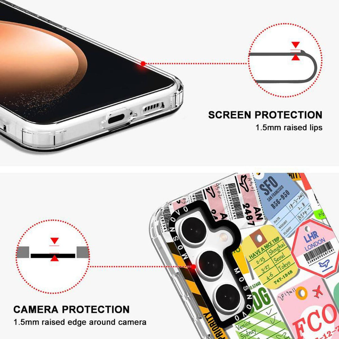 GroovyGuard Case for Galaxy S24 Ultra - Clear TPU - DOKUTRONIX