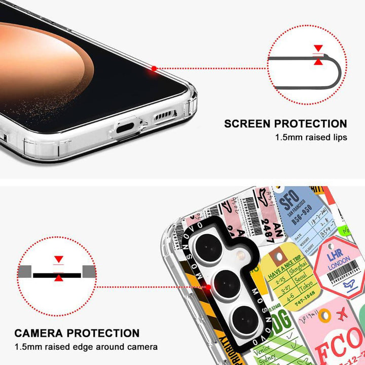 GroovyGuard Case for Galaxy S24 Ultra - Clear TPU - DOKUTRONIX