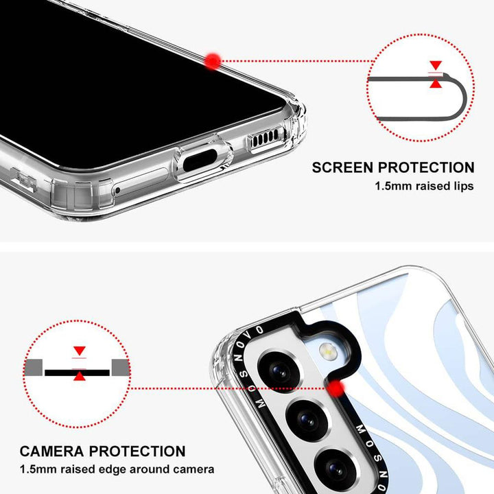 GroovyGuard Case for Galaxy S24 Ultra - Clear TPU - DOKUTRONIX