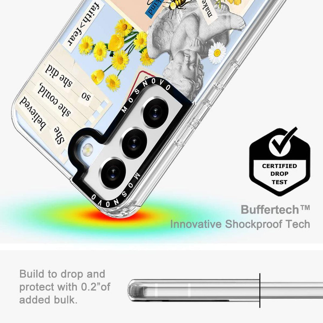 GroovyGuard Case for Galaxy S24 Ultra - Clear TPU - DOKUTRONIX