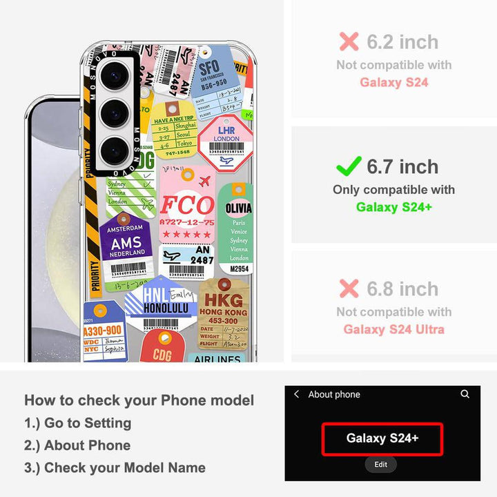 GroovyGuard Case for Galaxy S24 Ultra - Clear TPU - DOKUTRONIX