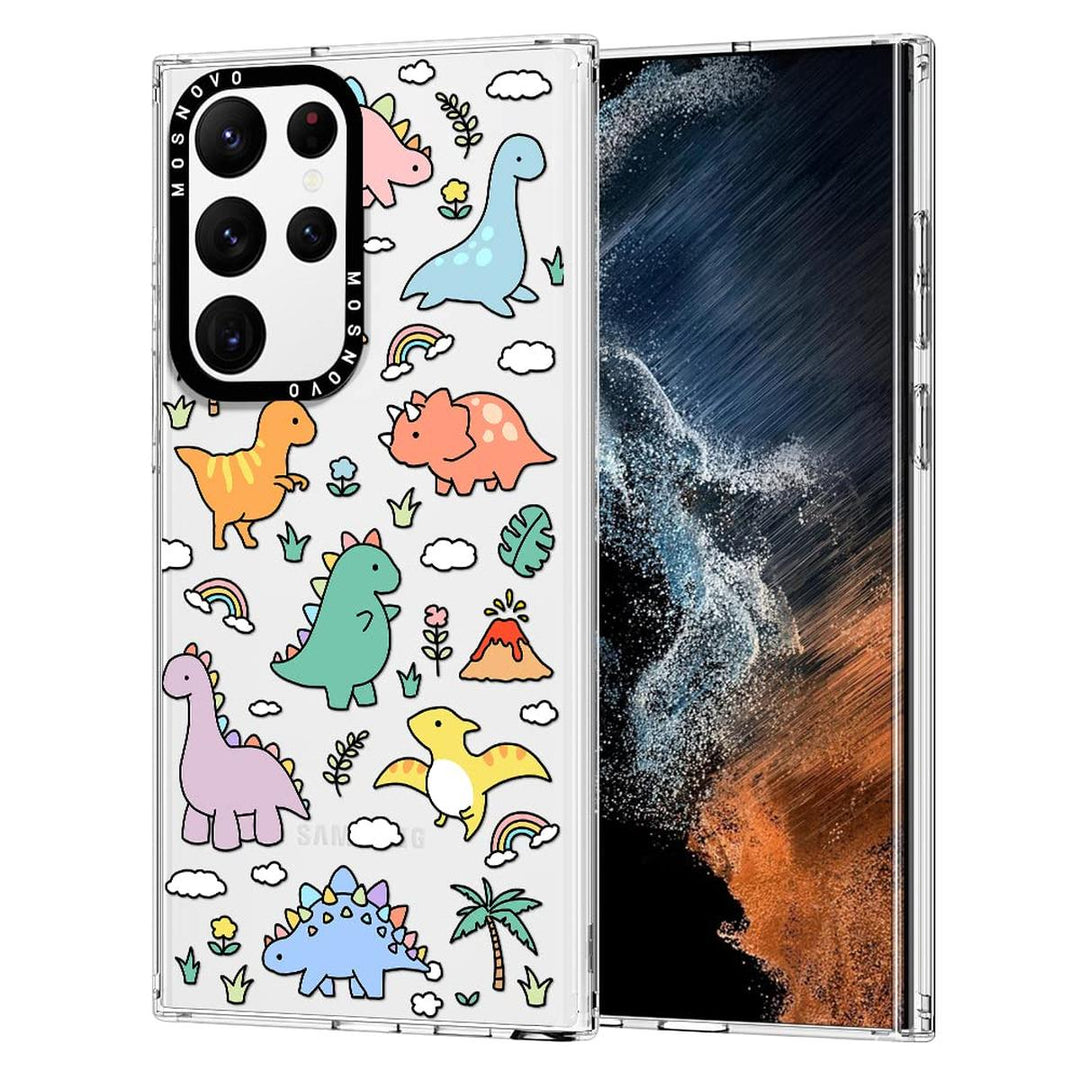 GroovyGuard Case for Galaxy S24 Ultra - Clear TPU - DOKUTRONIX
