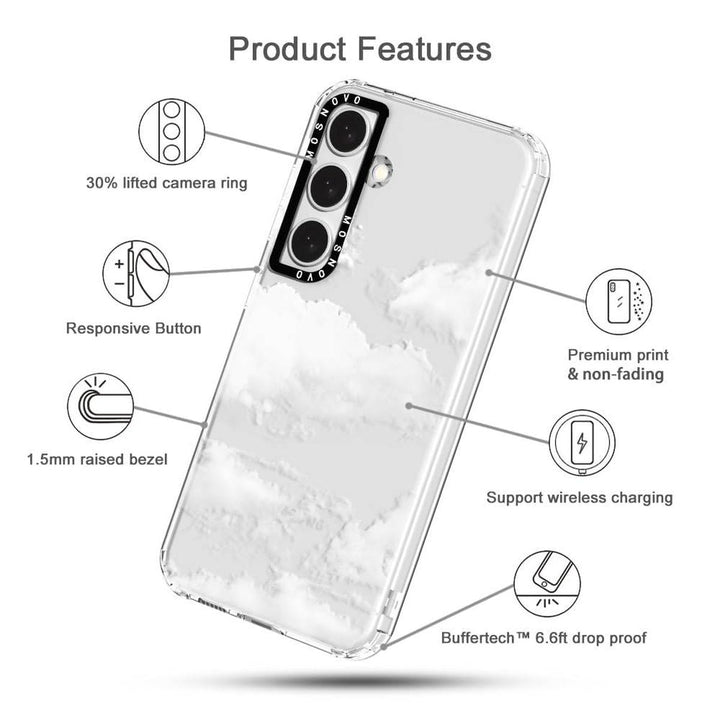 GroovyGuard Case for Galaxy S24 Ultra - Clear TPU - DOKUTRONIX