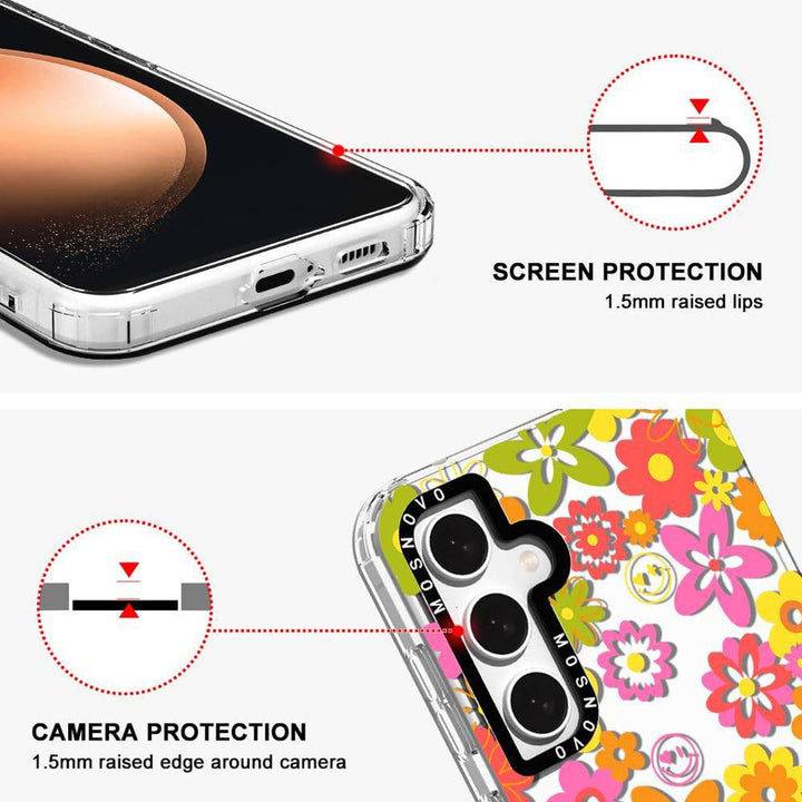 GroovyGuard Case for Galaxy S24 Ultra - Clear TPU - DOKUTRONIX