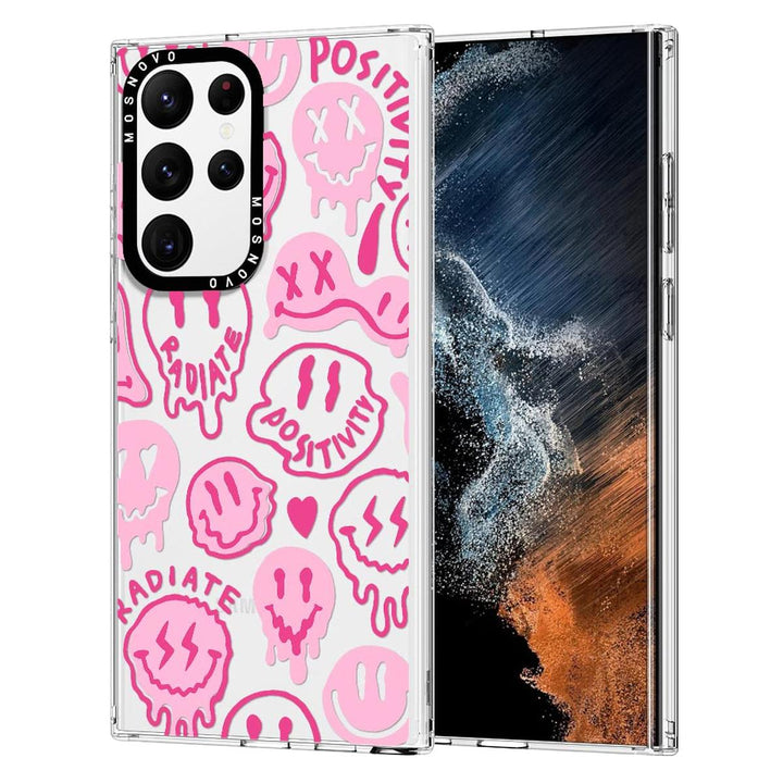 GroovyGuard Case for Galaxy S24 Ultra - Clear TPU - DOKUTRONIX