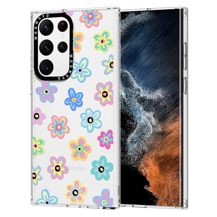 GroovyGuard Case for Galaxy S24 Ultra - Clear TPU - DOKUTRONIX