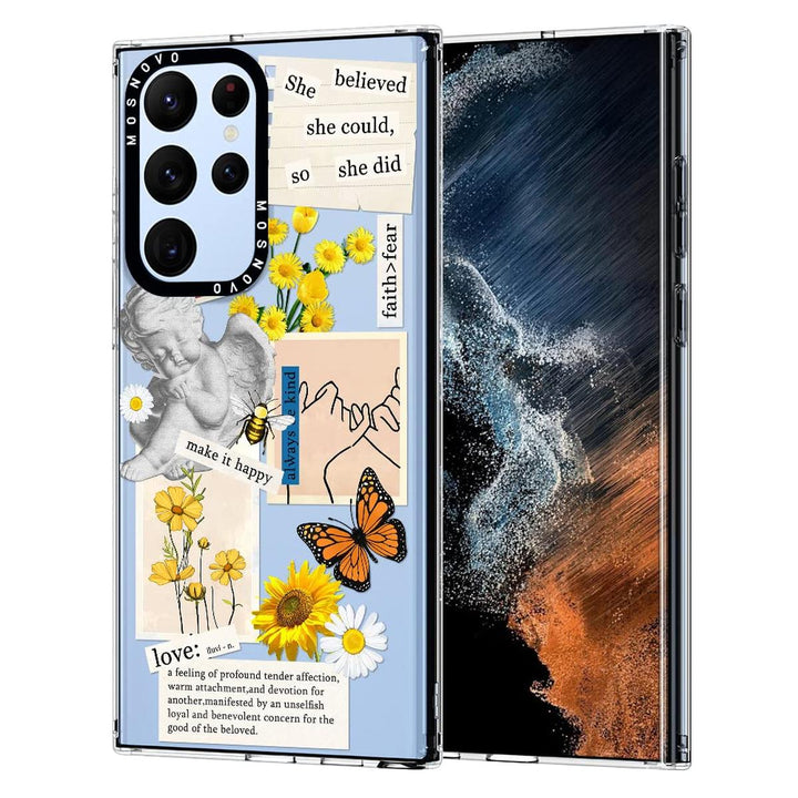 GroovyGuard Case for Galaxy S24 Ultra - Clear TPU - DOKUTRONIX