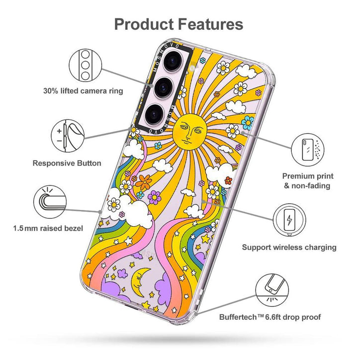 GroovyGuard Case for Galaxy S24 Ultra - Clear TPU - DOKUTRONIX