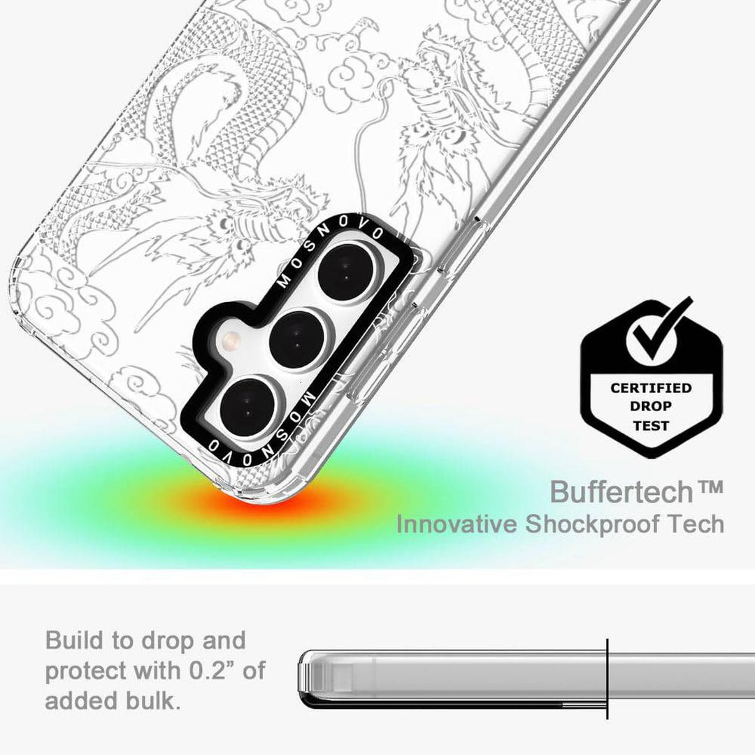GroovyGuard Case for Galaxy S24 Ultra - Clear TPU - DOKUTRONIX