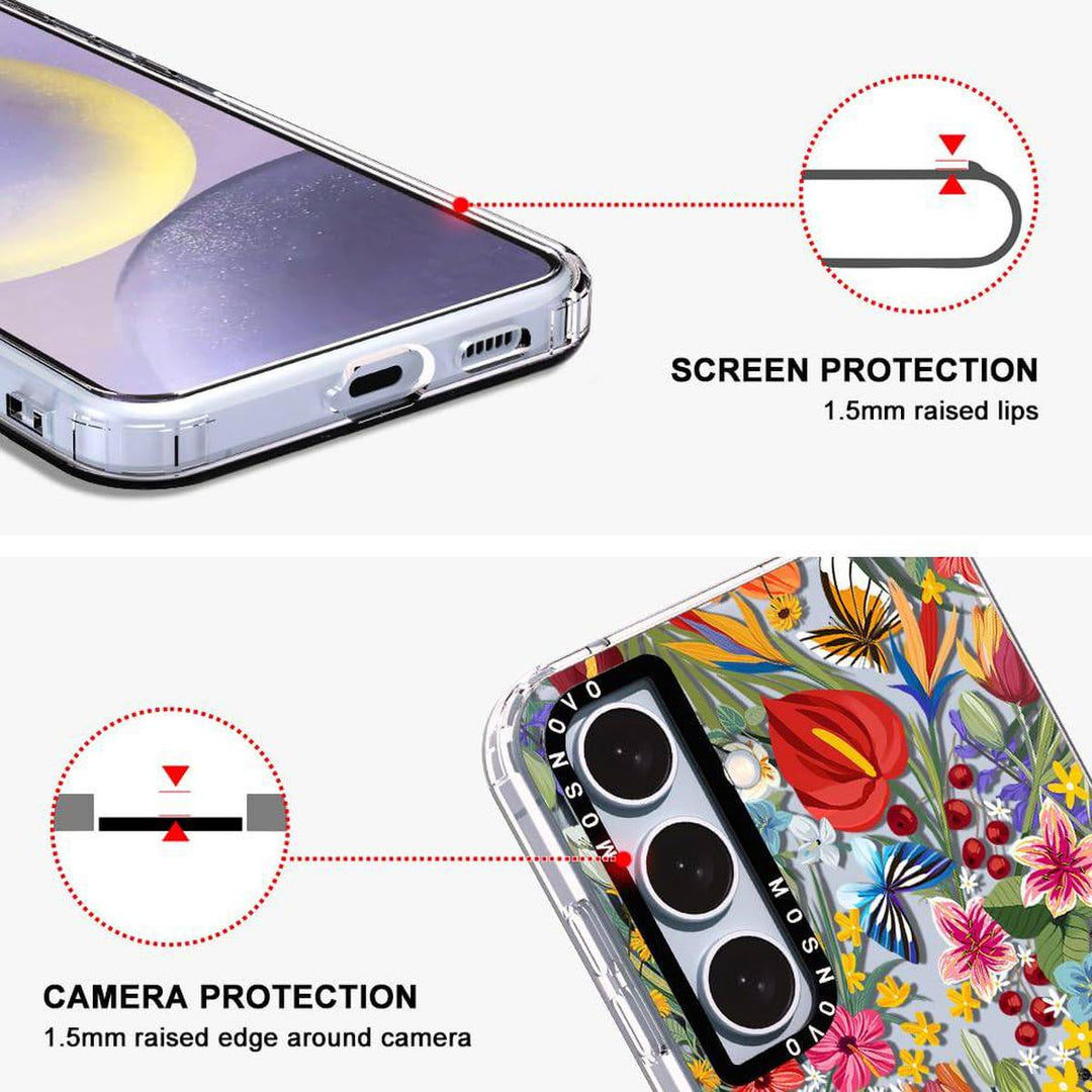 GroovyGuard Case for Galaxy S24 Ultra - Clear TPU - DOKUTRONIX