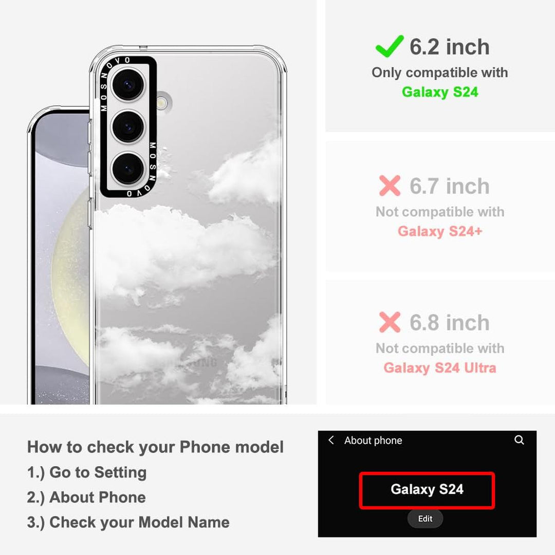 GroovyGuard Case for Galaxy S24 Ultra - Clear TPU - DOKUTRONIX