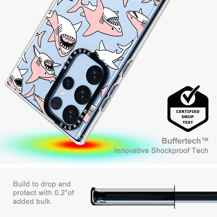 GroovyGuard Case for Galaxy S24 Ultra - Clear TPU - DOKUTRONIX
