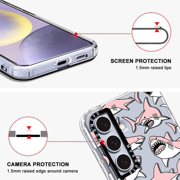 GroovyGuard Case for Galaxy S24 Ultra - Clear TPU - DOKUTRONIX