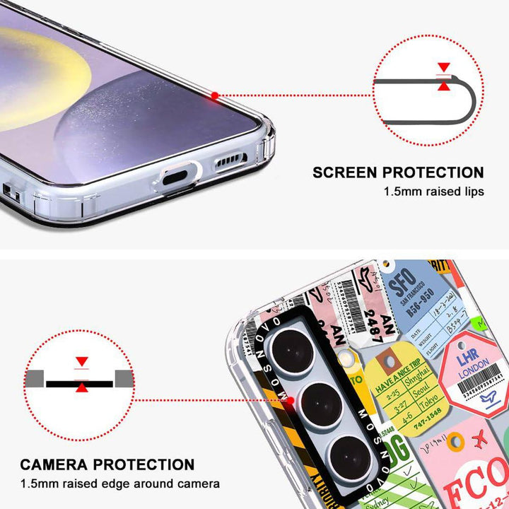 GroovyGuard Case for Galaxy S24 Ultra - Clear TPU - DOKUTRONIX