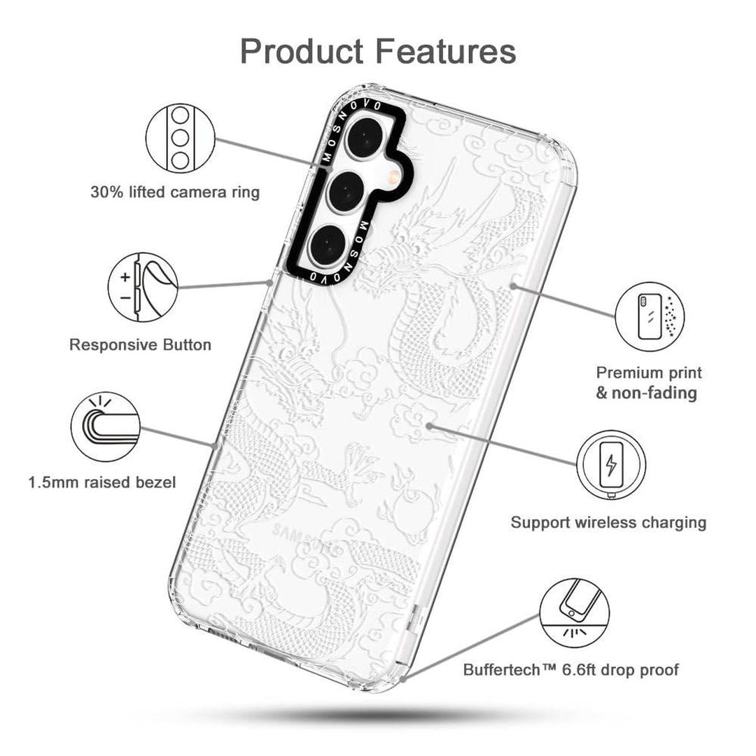 GroovyGuard Case for Galaxy S24 Ultra - Clear TPU - DOKUTRONIX