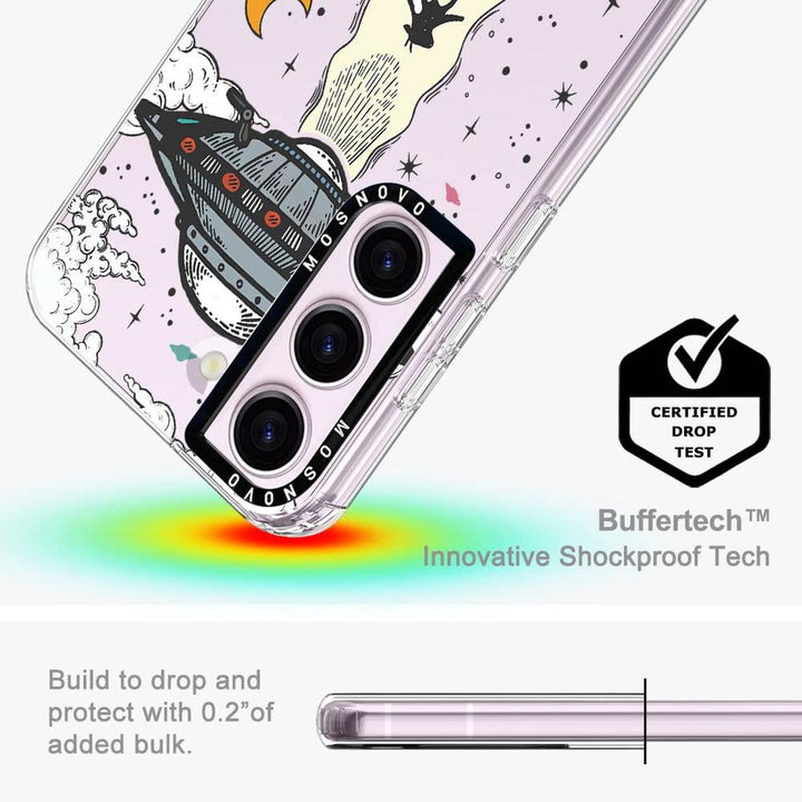 GroovyGuard Case for Galaxy S24 Ultra - Clear TPU - DOKUTRONIX