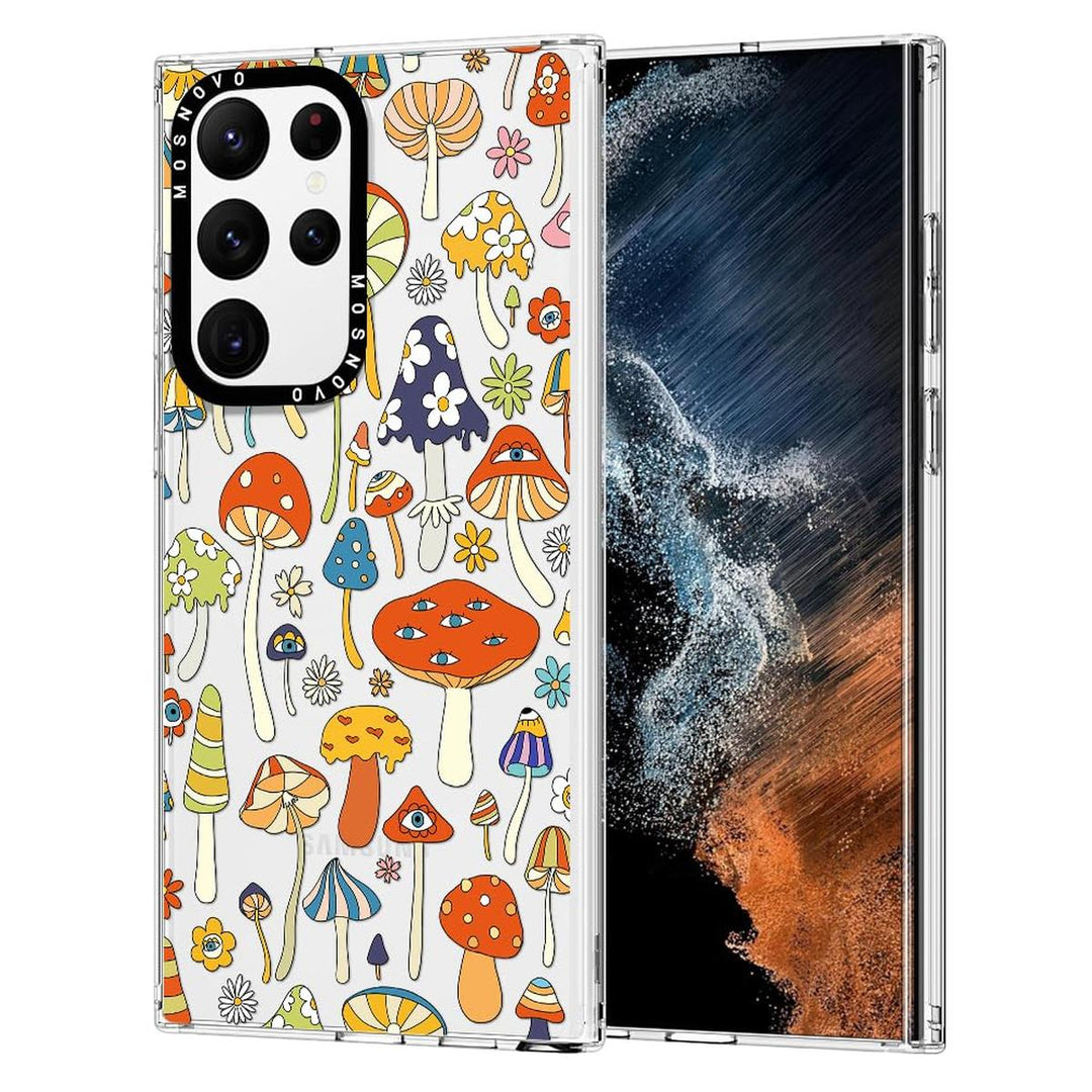 GroovyGuard Case for Galaxy S24 Ultra - Clear TPU - DOKUTRONIX