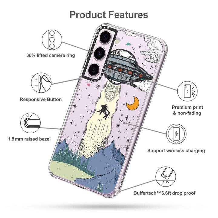 GroovyGuard Case for Galaxy S24 Ultra - Clear TPU - DOKUTRONIX