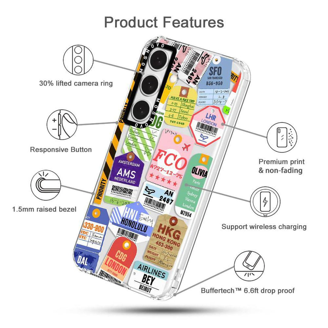 GroovyGuard Case for Galaxy S24 Ultra - Clear TPU - DOKUTRONIX