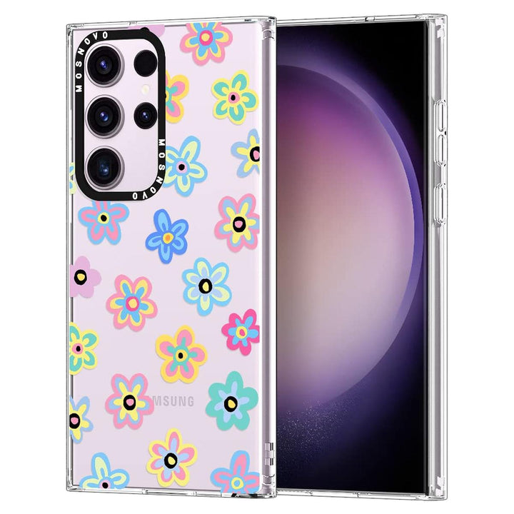 GroovyGuard Case for Galaxy S24 Ultra - Clear TPU - DOKUTRONIX