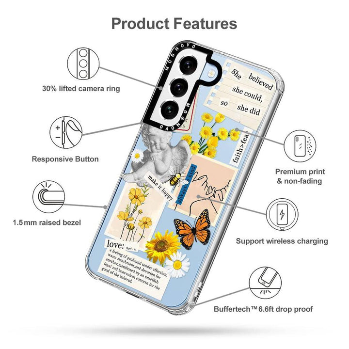 GroovyGuard Case for Galaxy S24 Ultra - Clear TPU - DOKUTRONIX