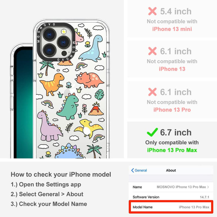 DinoGuard iPhone 13 Pro Max Case - Military-Grade TPU - DOKUTRONIX