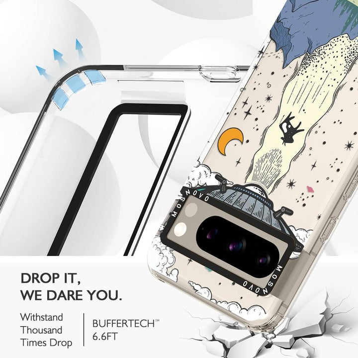 MOSNOVO UFO Clear Case for Pixel 8 Pro - Military Grade - DOKUTRONIX
