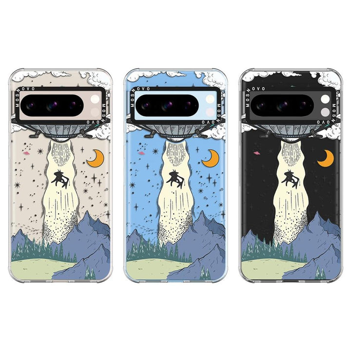 MOSNOVO UFO Clear Case for Pixel 8 Pro - Military Grade - DOKUTRONIX