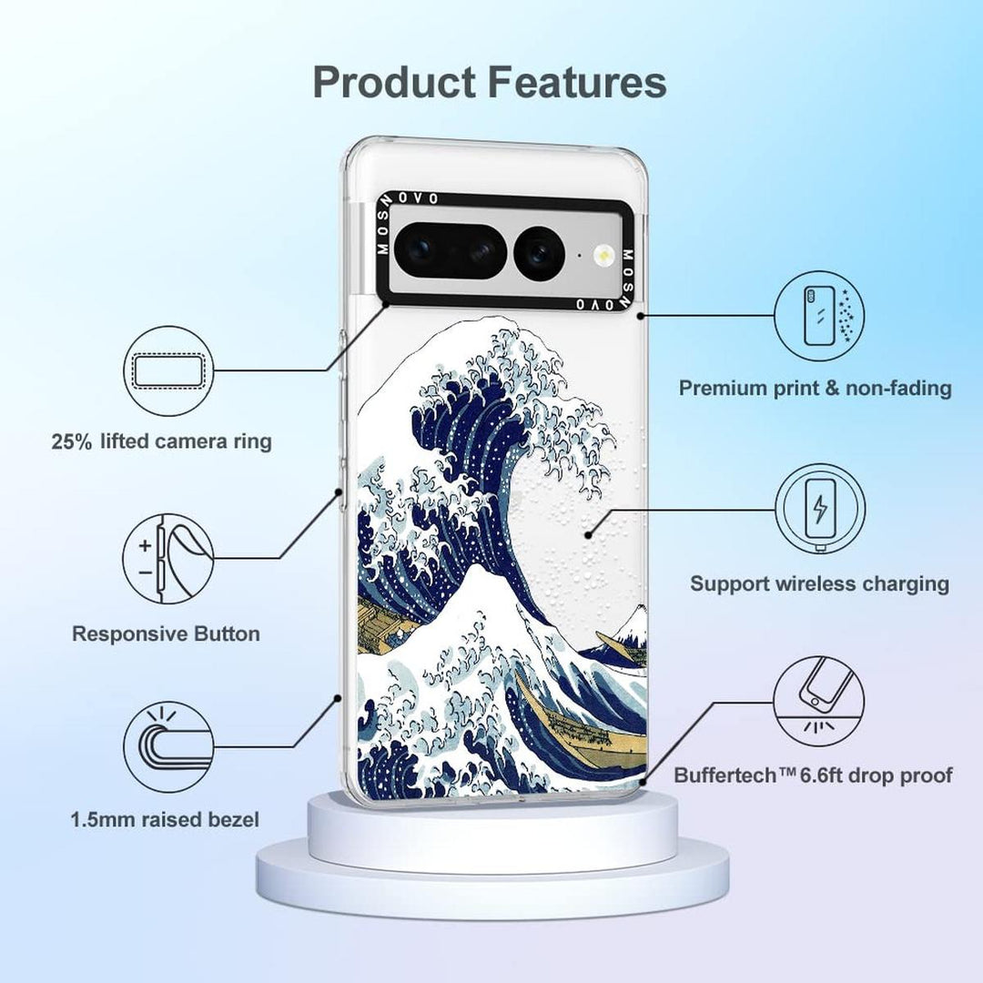 MOSNOVO WaveGuard: Clear TPU Case for Pixel 7 Pro - DOKUTRONIX